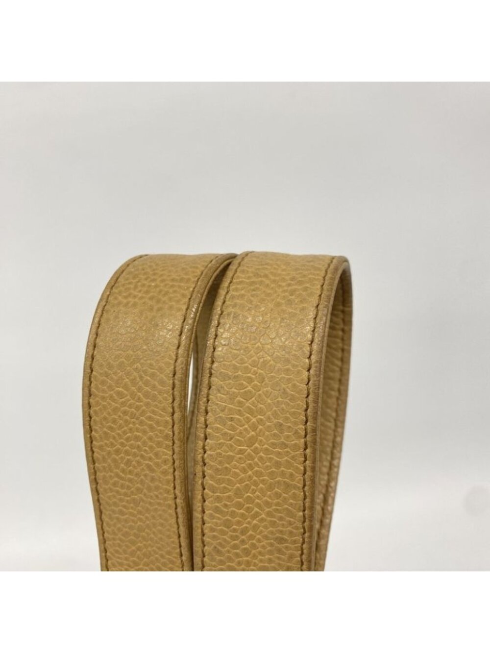 Chanel Chain Caviar Leather Beige Gold Tote - Picture 10 of 10